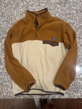 Patagonia Two-Tone Synchilla - Brown & Cream